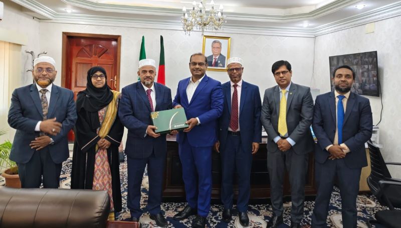 সৌদিতে বাংলাদেশের কনসাল জেনারেলের সাথে ইসলামী ব্যাংকের চেয়ারম্যানের সাক্ষাৎ